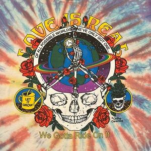 Online Ceramics Love Is Real XL Tie Dye Tee